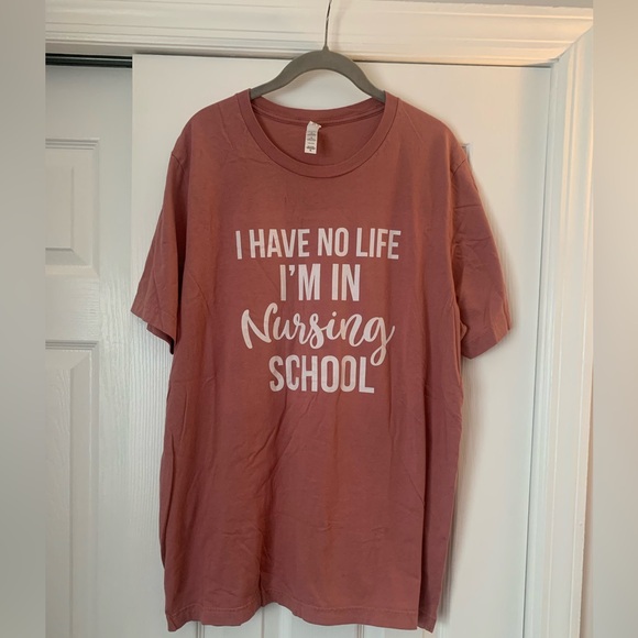 Dusty Rose Nursing School Tee - Picture 1 of 3